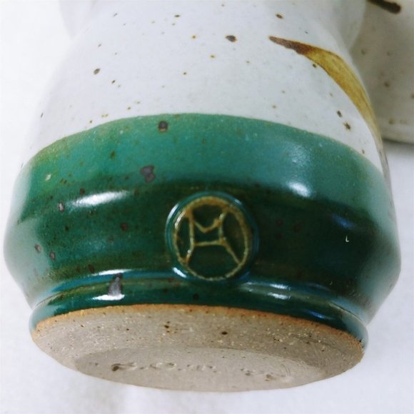 Sugar Creamer Set Studio Pottery Vintage Stoneware Artisan Hallmarked - Picture 4 of 9